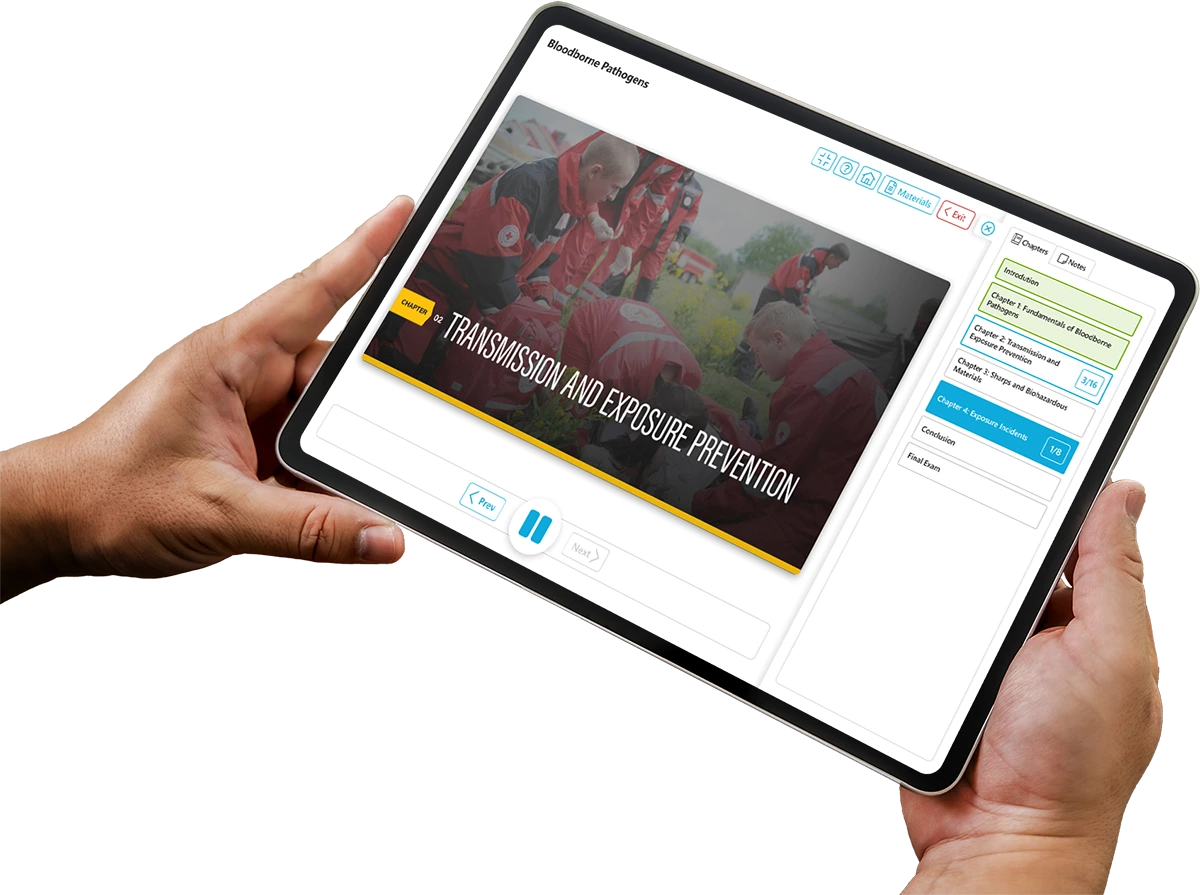 Construction team using mobile devices on-site to adopt safety software in real-time work conditions