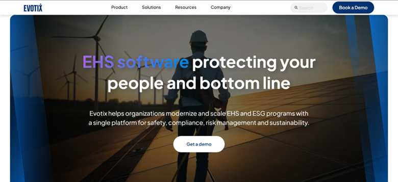 Evotix logo – configurable EHS and ESG management software platform