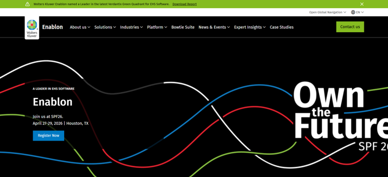 Wolters Kluwer Enablon logo – enterprise EHS and risk management software platform
