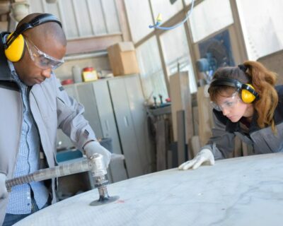 polishing table marble top