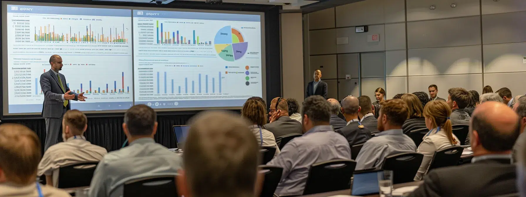 a diverse group of professionals from international, national, and industry-specific regulatory bodies discussing safety standards and compliance measures in a conference room filled with charts and graphs.