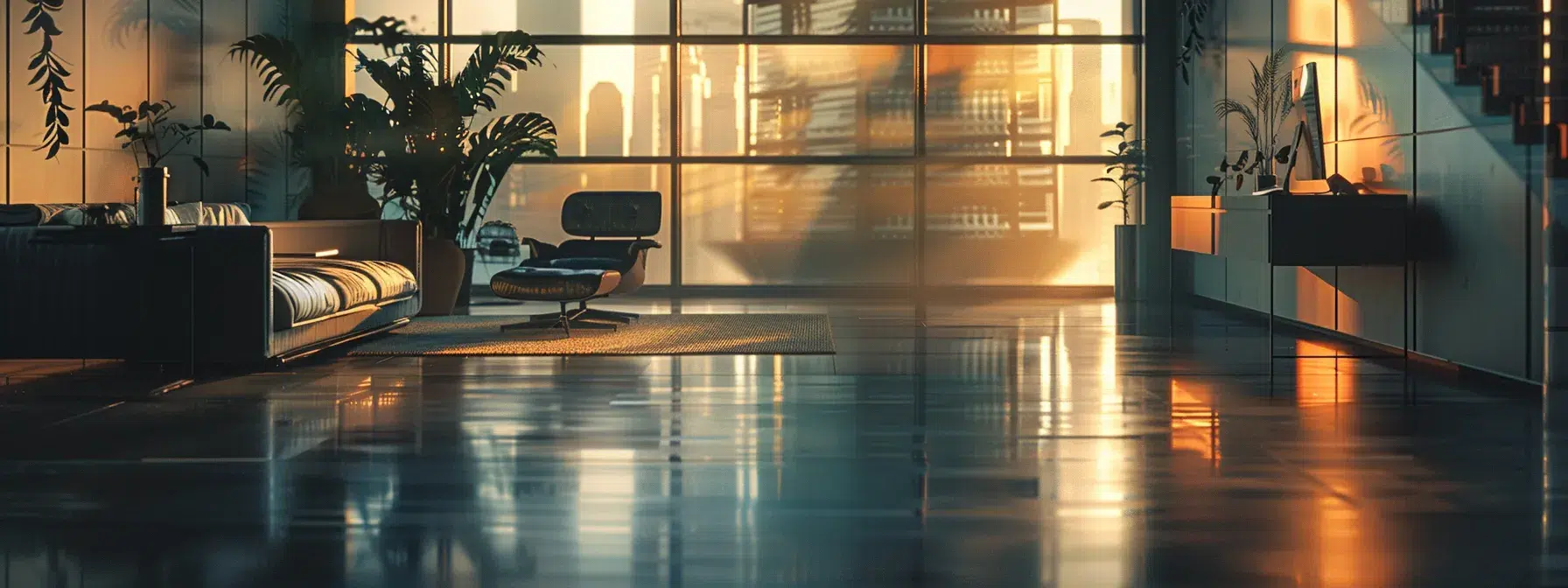 a futuristic office setting with a sophisticated ai system analyzing compliance data in real time.
