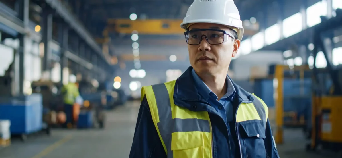 Safety leader assessing site conditions with gut instinct and data in mind.