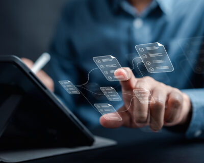 AI-powered digital safety form dynamically adjusting questions based on risk responses